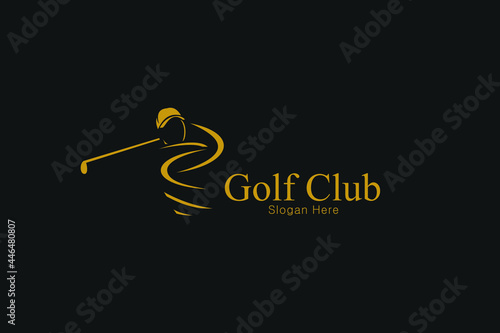 luxury golf logo design