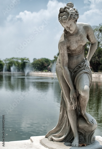 ancient statue of the Greek goddess in Bang Pa-in Pales Park