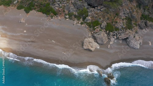 Aerial, Mavikent Beach, Turkey photo