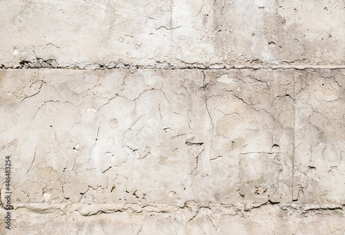 White concrete background. Old dirty concrete wall texture. Cracked cement texture.