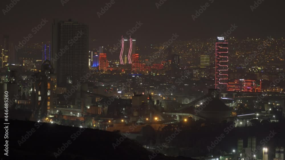 Izmir At Night, Turkey Izmir At Night, Turkey