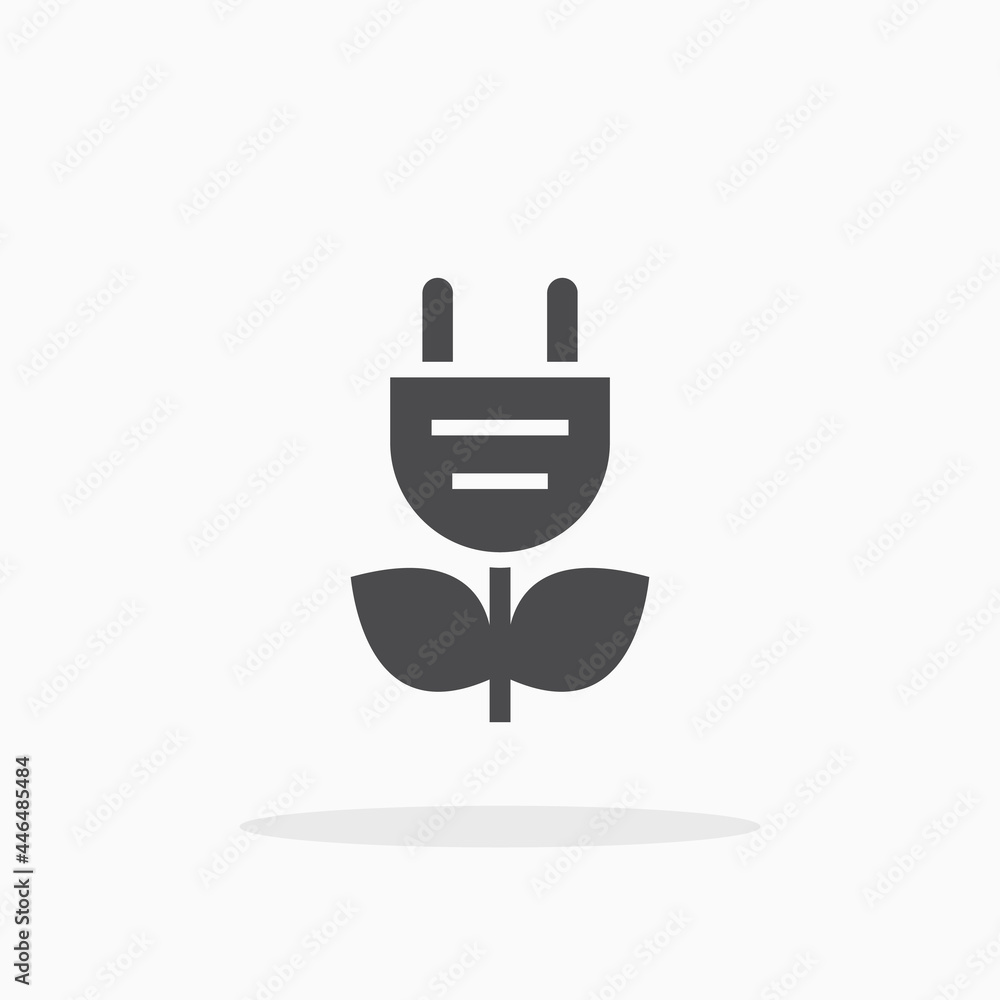 Green energy icon. Green energy icon.