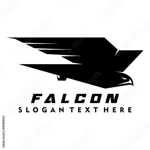 falcon logo brand design vector