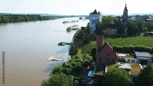 Luftaufnahme.  Rhein. Hessen. Deutschland. 