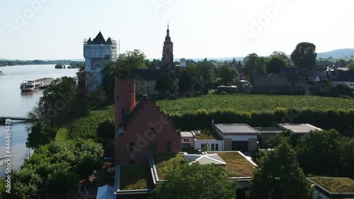 Luftaufnahme.  Rhein. Hessen. Deutschland. 
