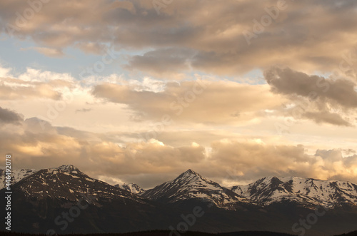 Sunset in the Mountains at Jasper National Park