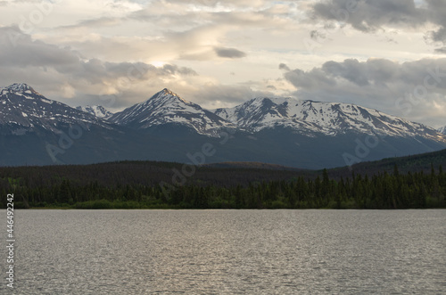 Pyramid Lake on a Cloudy Evening
