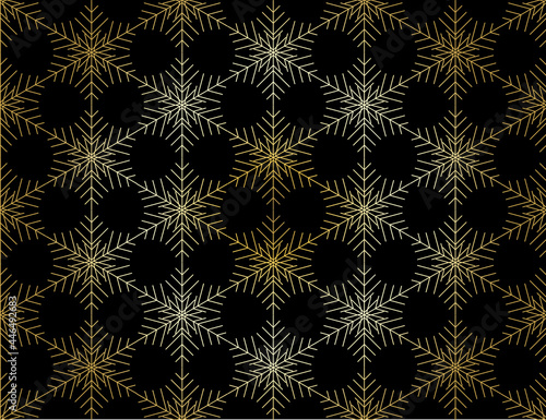 Christmas card. Snowflakes background. Winter seamless pattern.