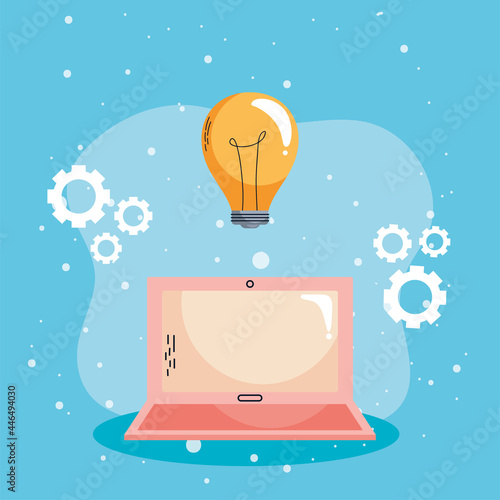 elearning in laptop