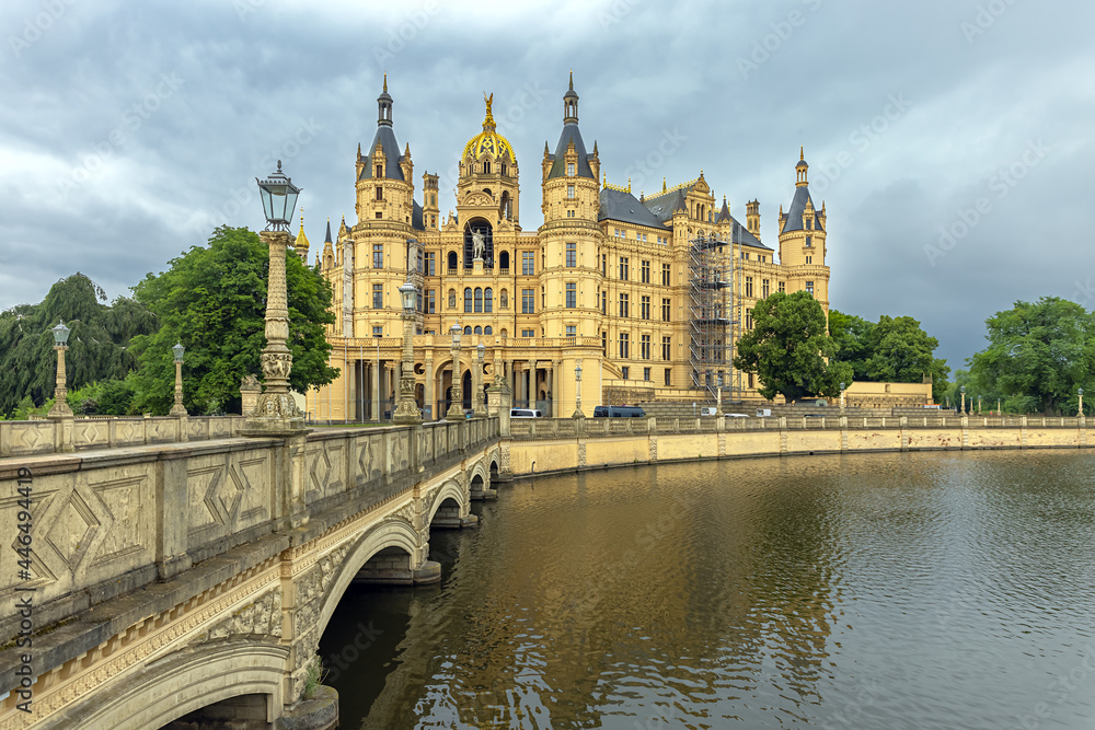 Schwerin Palace, in the city of Schwerin the capital of Mecklenburg-Vorpommern, Germany