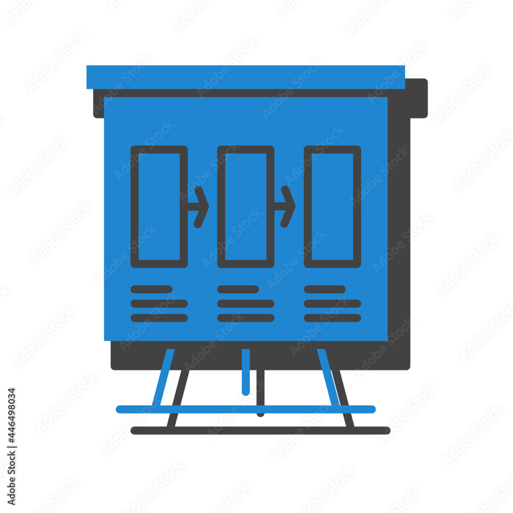 Infographic presentation icon