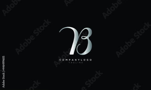 RB BR R AND B Abstract initial monogram letter alphabet logo design