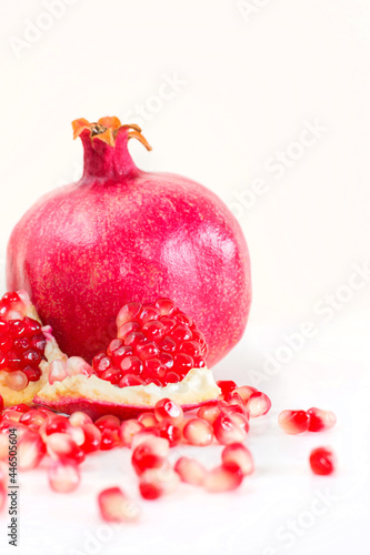 pomegranates, isolated. Used for Rosh Hashana dinner.