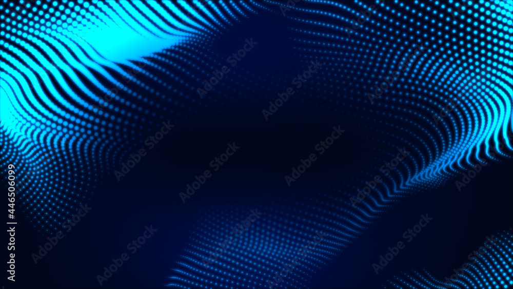 Dot white blue wave light screen gradient texture background. Abstract technology big data digital background. 3d rendering. Dot white blue wave light screen gradient texture background. Abstract technology big data digital background. 3d rendering.