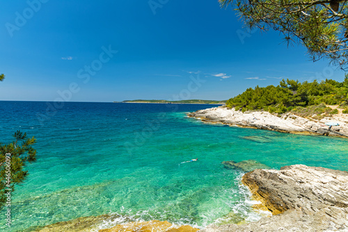 coastline in the Kamenjak national park in Croatia © alexbuess