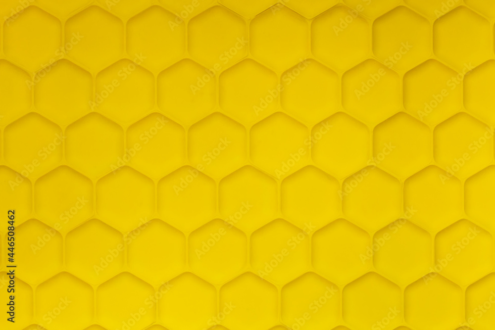 Bright yellow cellular structure background. Yellow honeycomb background. Bright yellow cellular structure background. Yellow honeycomb background.
