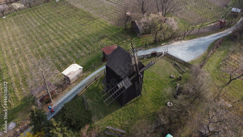 historical windmill in Klobuky Czech republic photo