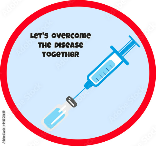Print Let's overcome the disease together