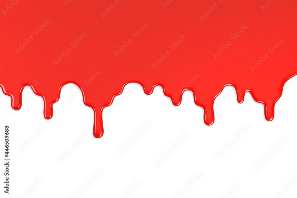 Red paint stain isolated on white background. 3d illustration. Red paint stain isolated on white background. 3d illustration.