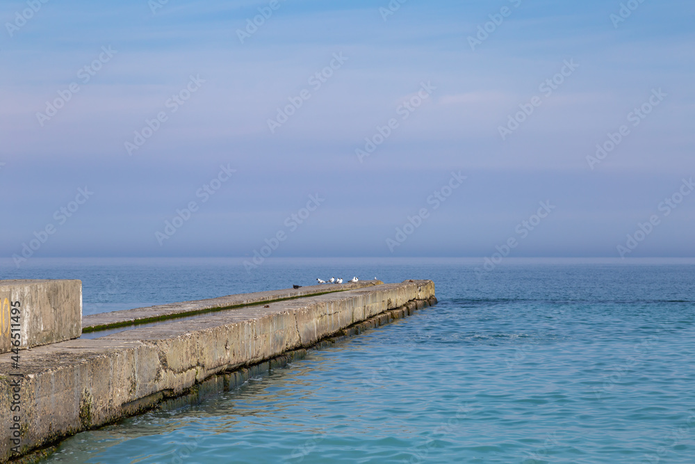 A sunny, windless September day on the Black Sea coast
