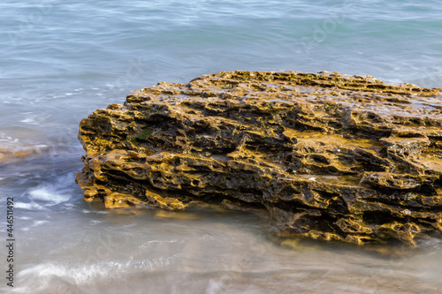 A sunny, windless September day on the Black Sea coast photo