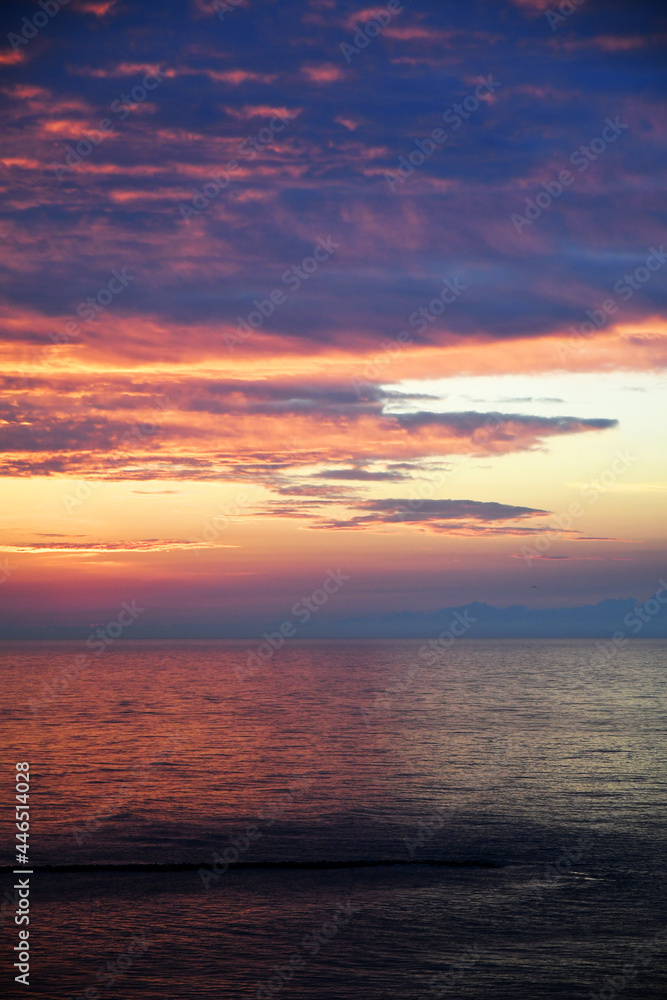 sunset over the ocean/Atlantic City Beach