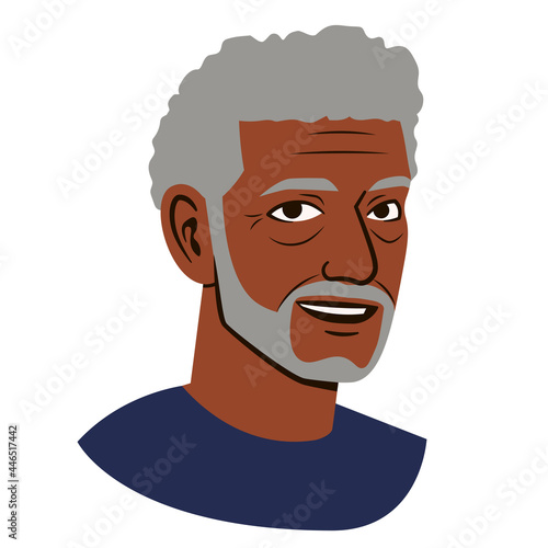 Isolated avatar of an afro american man Vector illustration