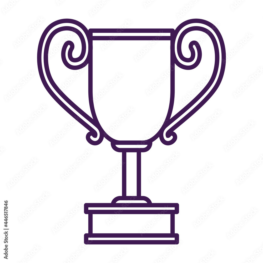 Isolated winner trophy icon First place Vector illustration Isolated winner trophy icon First place Vector illustration