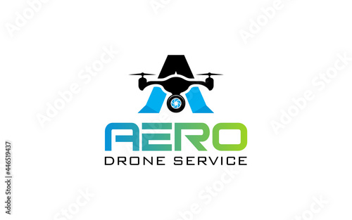 Illustration graphic vector future of drone technology logo design template