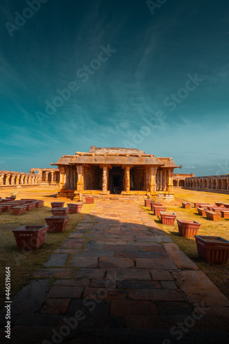 Ancient architecture of the Madhavaraya temple in Gandikota, India photo