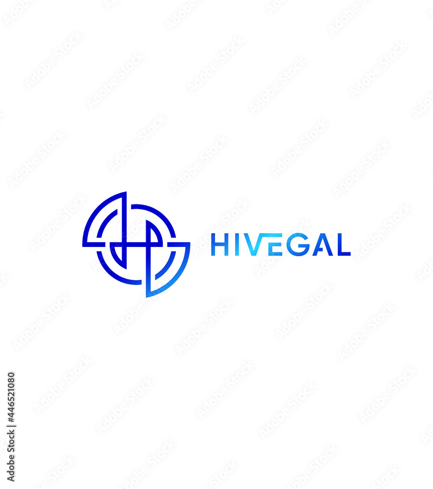 Hive Gal creative modern vector logo template Hive Gal creative modern vector logo template