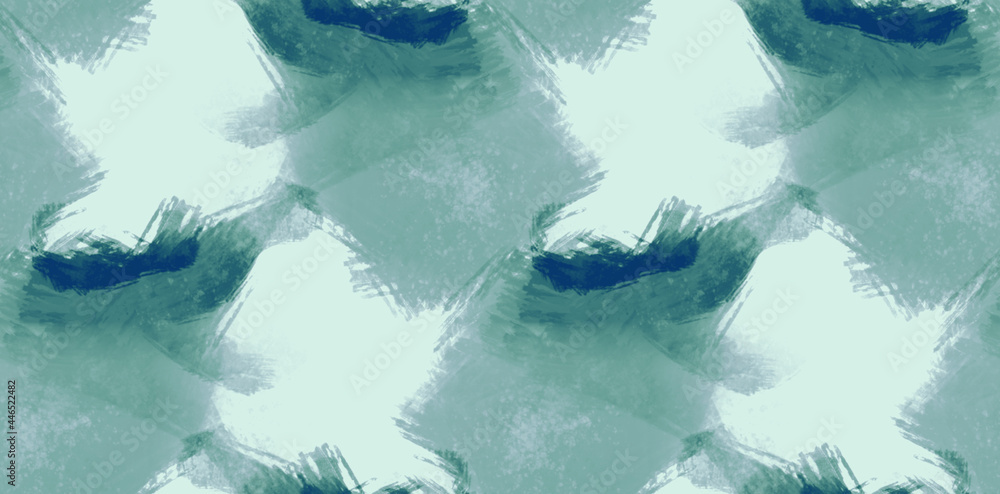 Fototapeta premium Maritime painted brushstroke header background. Painterly watercolor acrylic paint effect for modern nautical design template