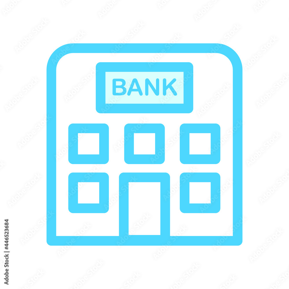 Illustration Vector Graphic of Bank Building icon Illustration Vector Graphic of Bank Building icon