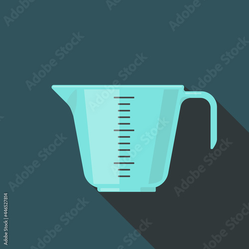 Measuring Jug Flat Icon Vector illustration