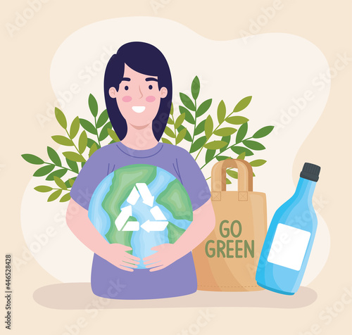 ecologist woman character