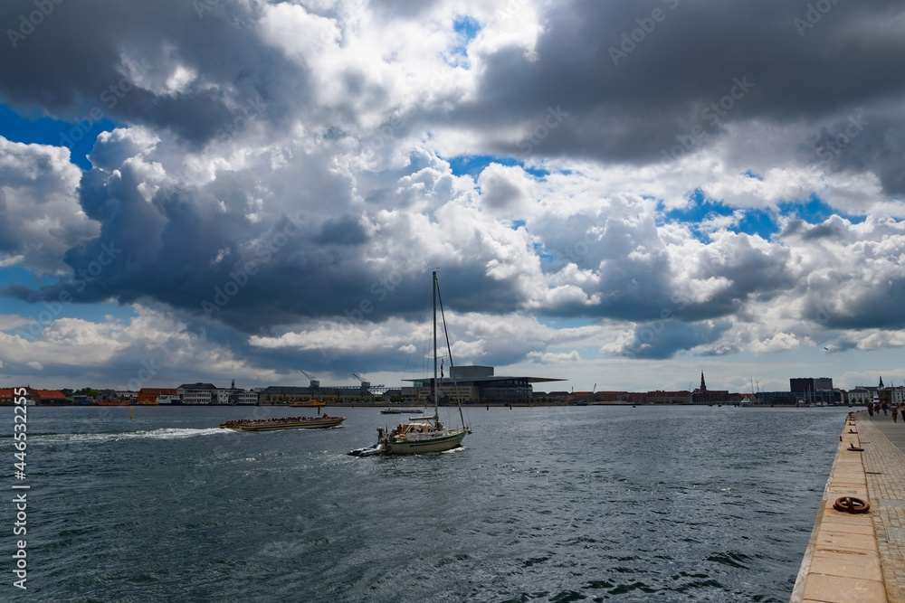 Obraz premium View of Copenhagen harbour