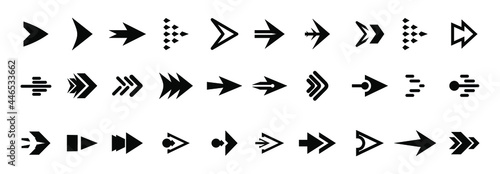 Arrow icon set. Arrow black icons. Arrow icon collection. Arrow icon set collection. Arrow vector collection. Vector illustration