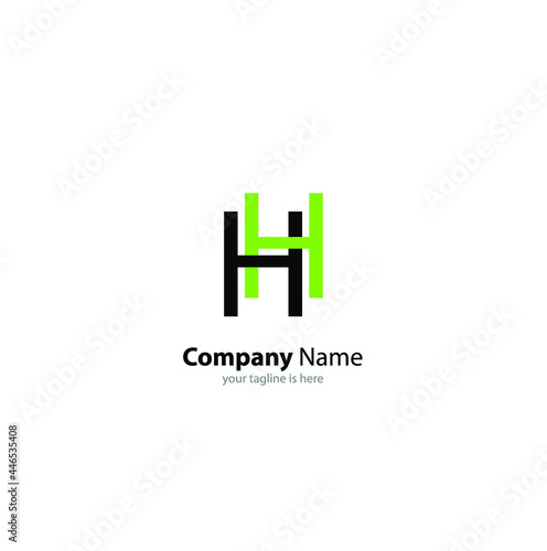 Free Download luxury letter h logo concept with white background and minimalist style - GFXLoad