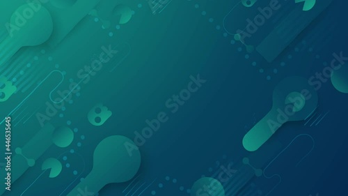 Modern abstract background in liquid and fluid style. Trend design of the world. 3D intro template for web banner, business presentation. This motion graphic was designed in 4K 30fps.