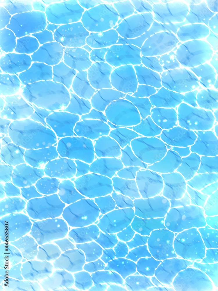 Obraz premium キラキラ光る水面（タテ）