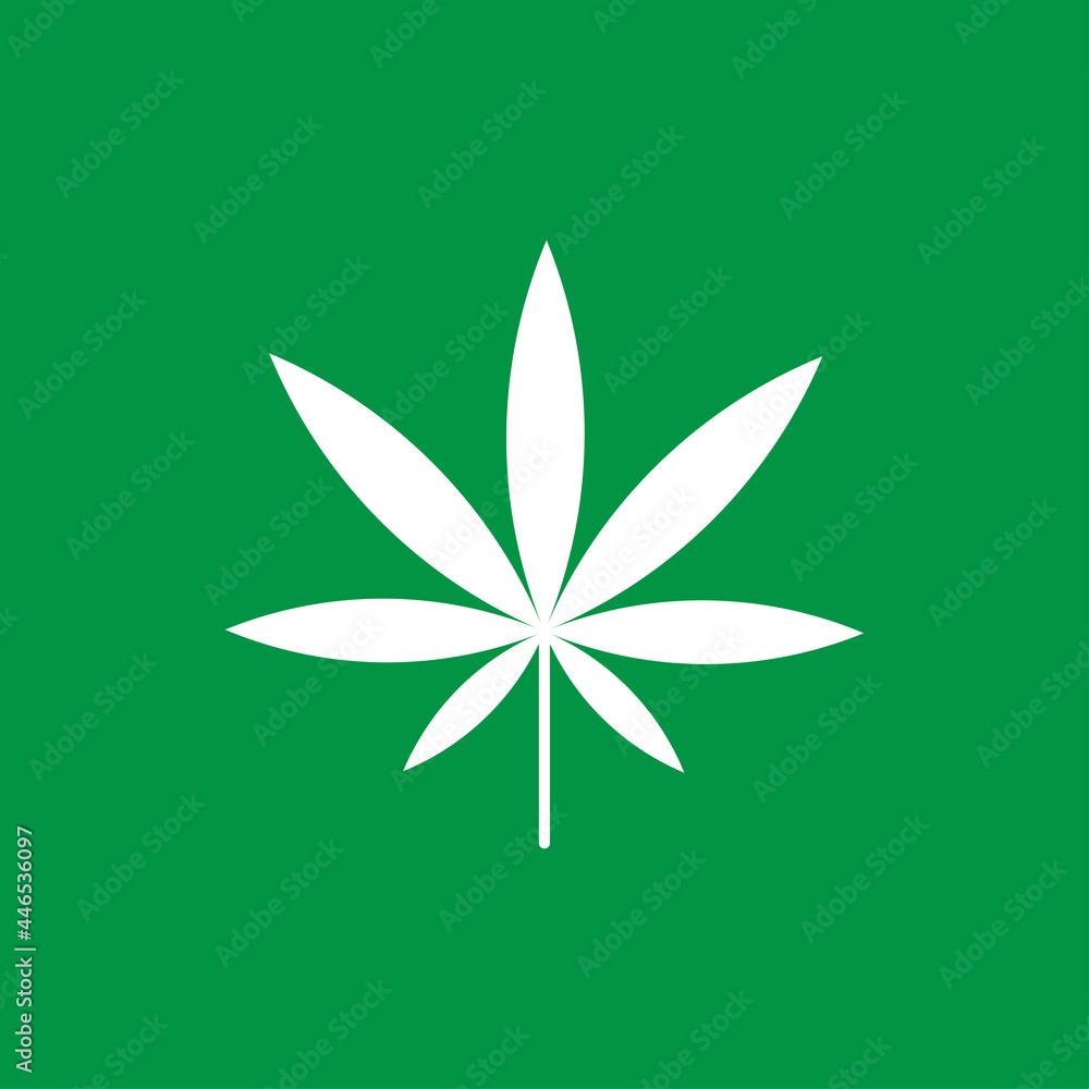 cannabis leaf icon , cannabis leaf simple illustration icon cannabis leaf icon , cannabis leaf simple illustration icon