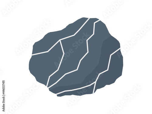 Grey limestone specimen. Sedimentary carbonate rock. 
