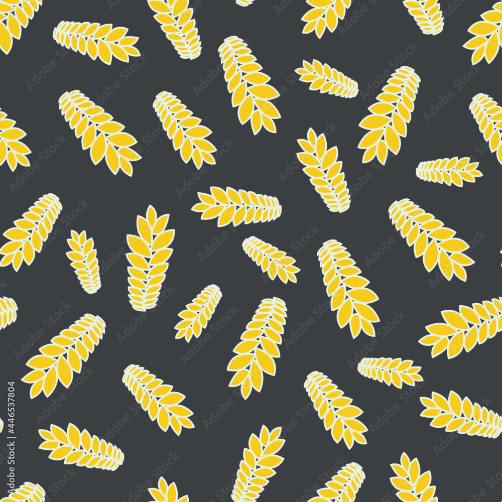 Illuminating Yellow Wheat on Dark Illuminating Yellow Wheat on Dark