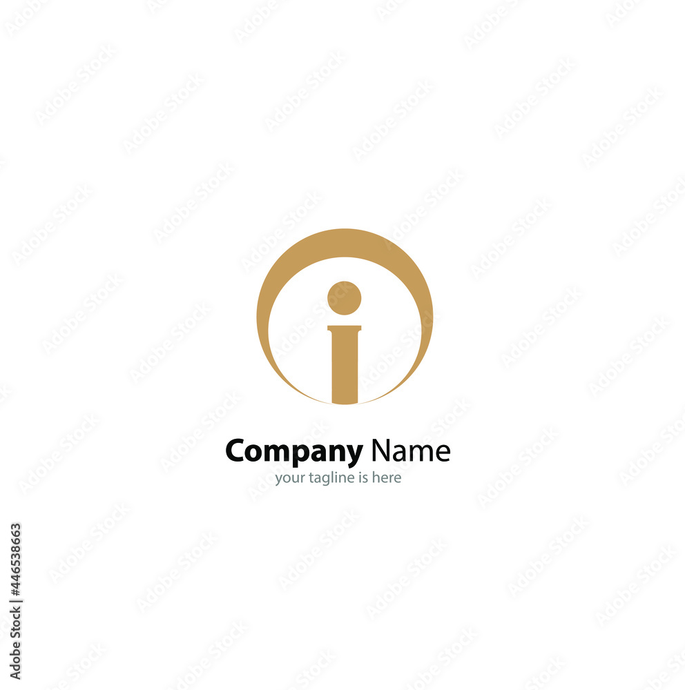 letter i logo modern concept for company with white background letter i logo modern concept for company with white background