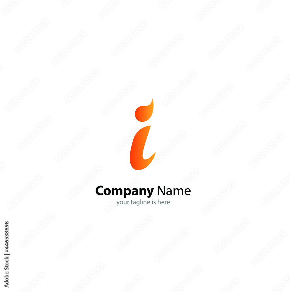 letter i logo modern concept for company with white background letter i logo modern concept for company with white background