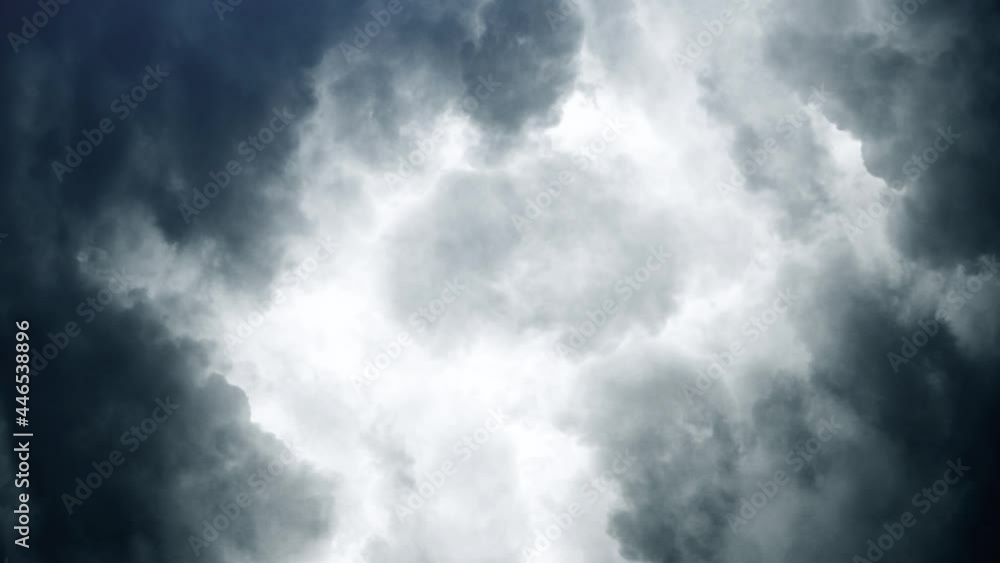 4K thunderstorm clouds at night with lightning 4K thunderstorm clouds at night with lightning