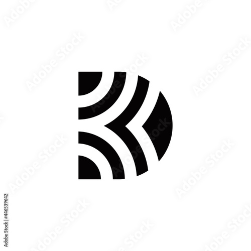 d k dk kd initial logo design vector template