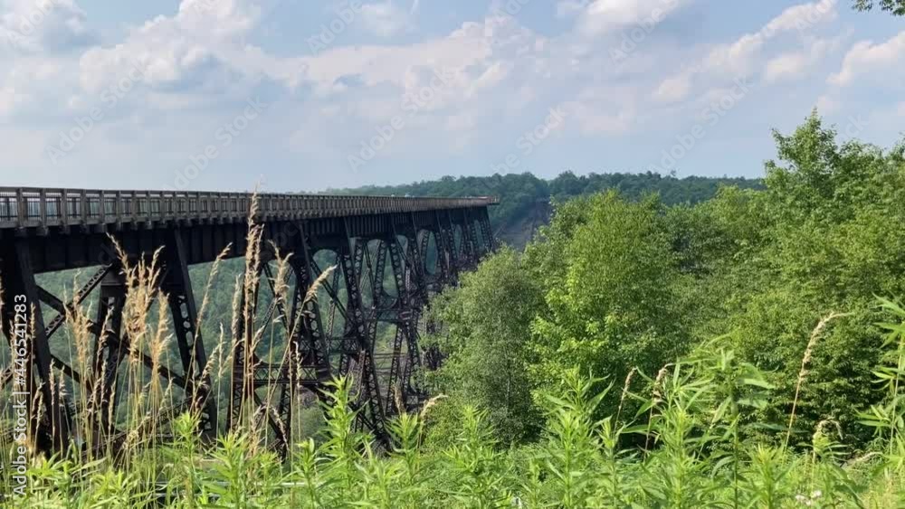 Kinzua State Park railroad trestle time lapse. Kinzua State Park railroad trestle time lapse.