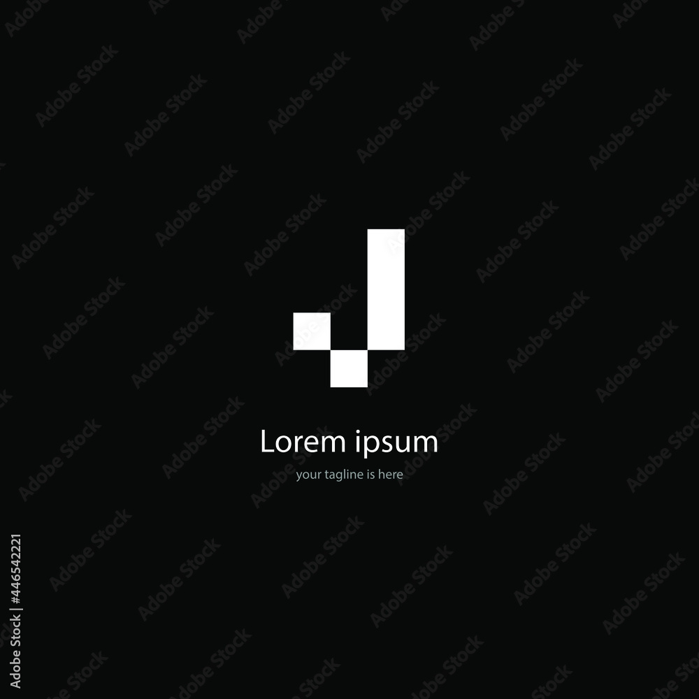 letter j elegant logo concept for company with white background letter j elegant logo concept for company with white background