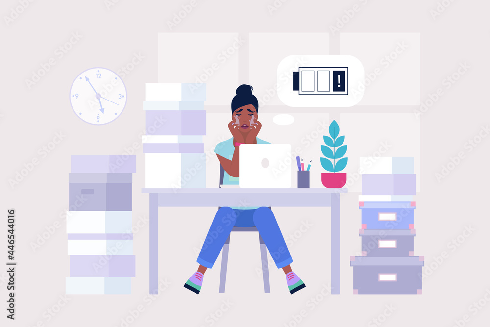 Professional burnout concept Professional burnout concept